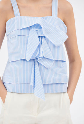 Men's Stripe Top, Airblue from ODEEH 