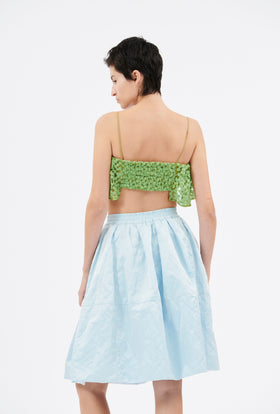 Embroidered Daisies Top, Green Apple from ODEEH 
