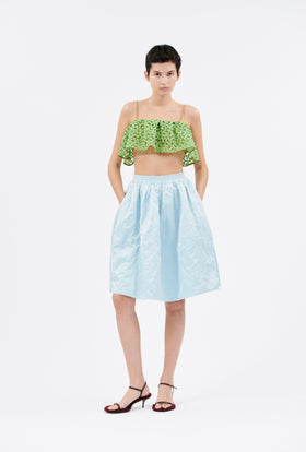 Embroidered Daisies Top, Green Apple from ODEEH 