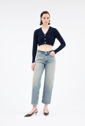 Light Cashmere Cardigan, Navy from ODEEH 