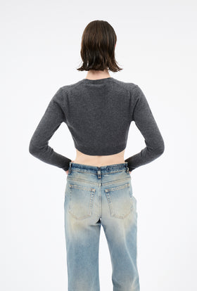 Light Cashmere Cardigan, Flannel Grey from ODEEH 