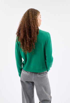 LIGHT CASHMERE Cardigan, Russian Green from ODEEH 
