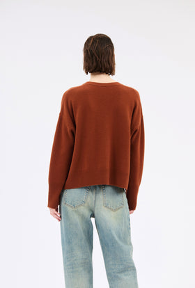 Light Cashmere Cardigan, English red from ODEEH 