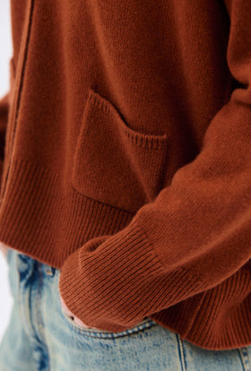 Light Cashmere Cardigan, English red from ODEEH 