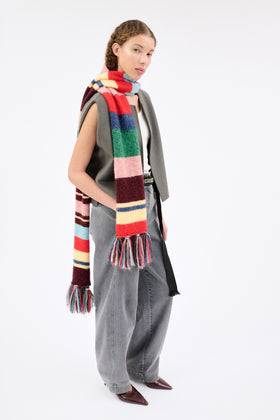 ALPACA WOOL MIX Schal, Multicolor from ODEEH 