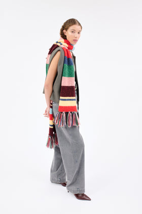 ALPACA WOOL MIX Schal, Multicolor from ODEEH 