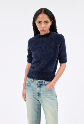 Lurex Knit Pullover, Ink from ODEEH 