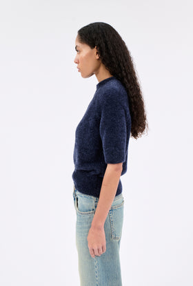 Lurex Knit Pullover, Ink from ODEEH 