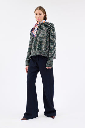 TWEED MOULINÈ Pullover, Night Forest from ODEEH 