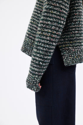 TWEED MOULINÈ Pullover, Night Forest from ODEEH 