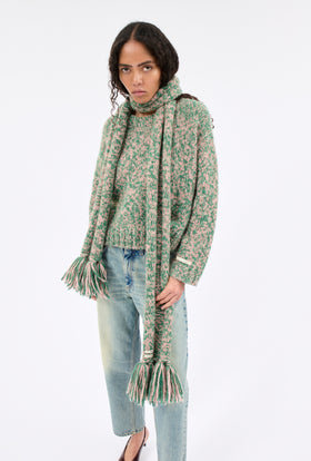 ALPACA WOOL MIX Schal, Russian Green from ODEEH 