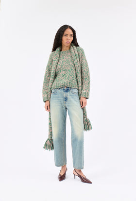 ALPACA WOOL MIX Schal, Russian Green from ODEEH 