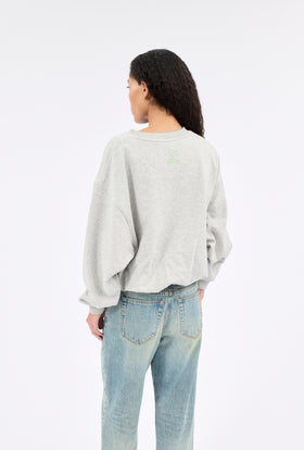 FRENCH TERRY Jersey Sweatshirt, Heather Grey from ODEEH 