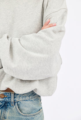 FRENCH TERRY Jersey Sweatshirt, Heather Grey from ODEEH 