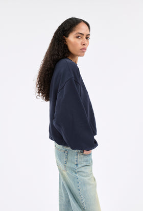 FRENCH TERRY Jersey Sweatshirt, Navy from ODEEH 