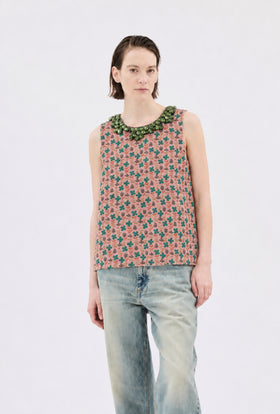NAIVE FLORETS Top, Blush from ODEEH 